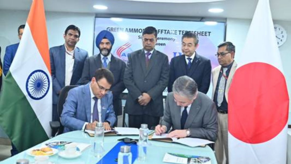 ଭାରତଜାପାନ ମଧ୍ୟରେ ସବୁଜ ଆମୋନିଆ ଯୋଗାଣ ରାଜିନାମା Indian Renewable Energy